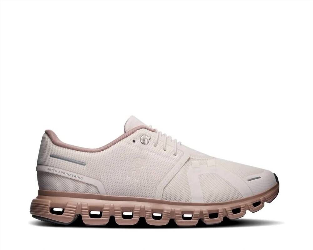 NEW ON women's cloud 6 low-top sneakers in oyster/biscuit